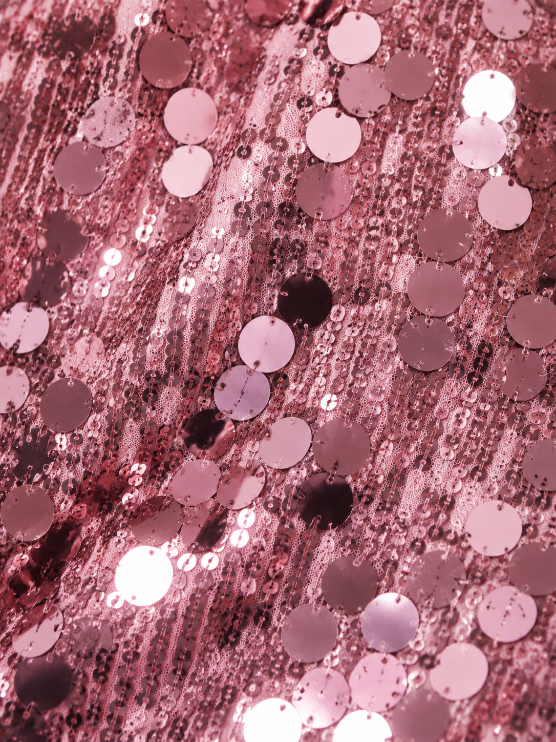 Pink Halter Sparkly Sequin Homecoming Dress